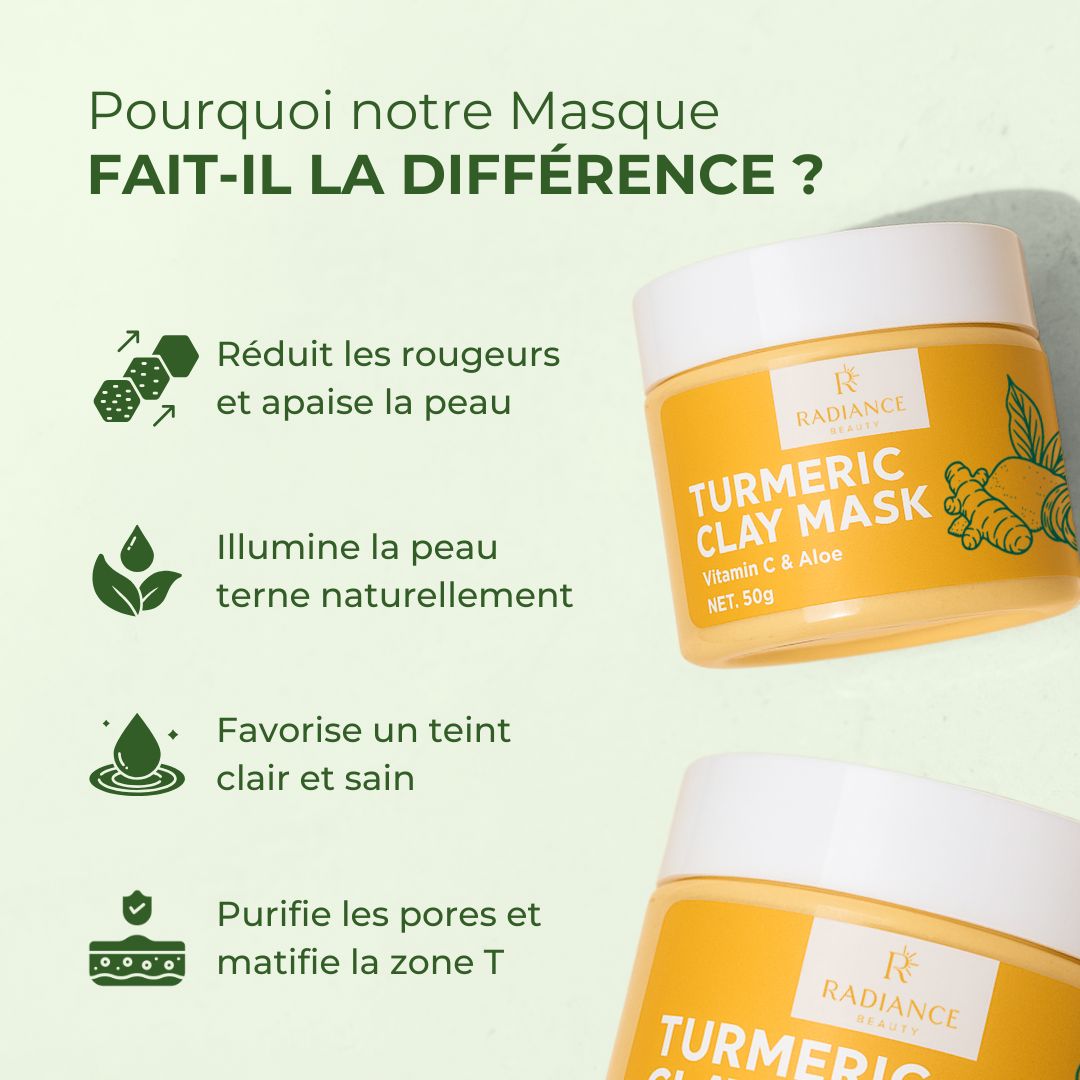 Masque d’argile au curcuma Radiance Los Angeles