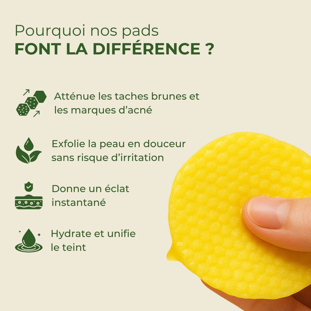 Pads nettoyantes au curcuma Radiance Los Angeles