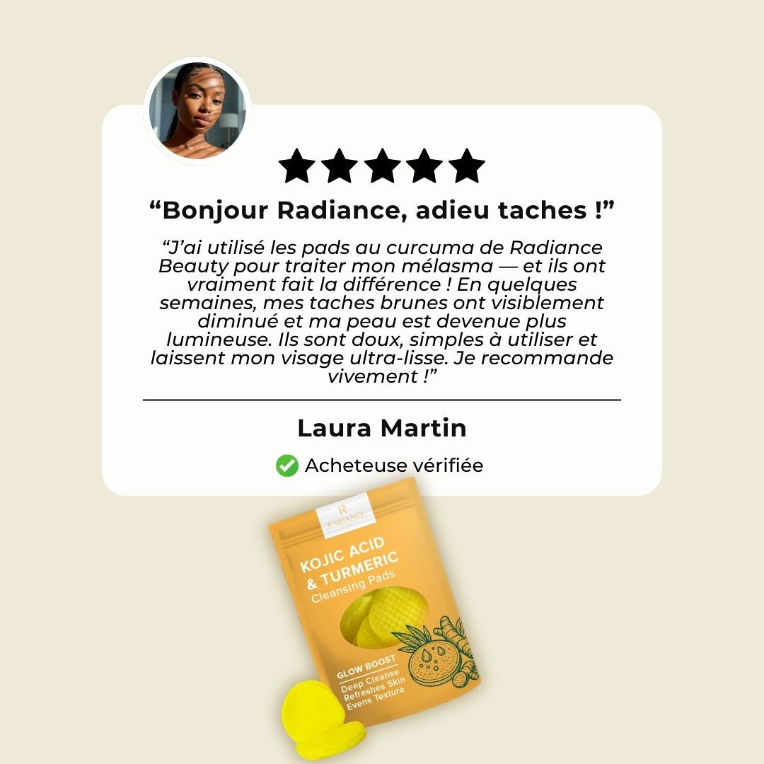 Pads nettoyantes au curcuma Radiance Los Angeles