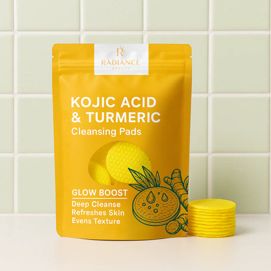 Pads Nettoyantes au Curcuma - 40 pcs Radiance Beauty